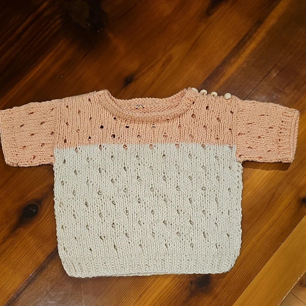 6 Piece Handmade Baby Knitted Top Lot - Picture 3 of 7